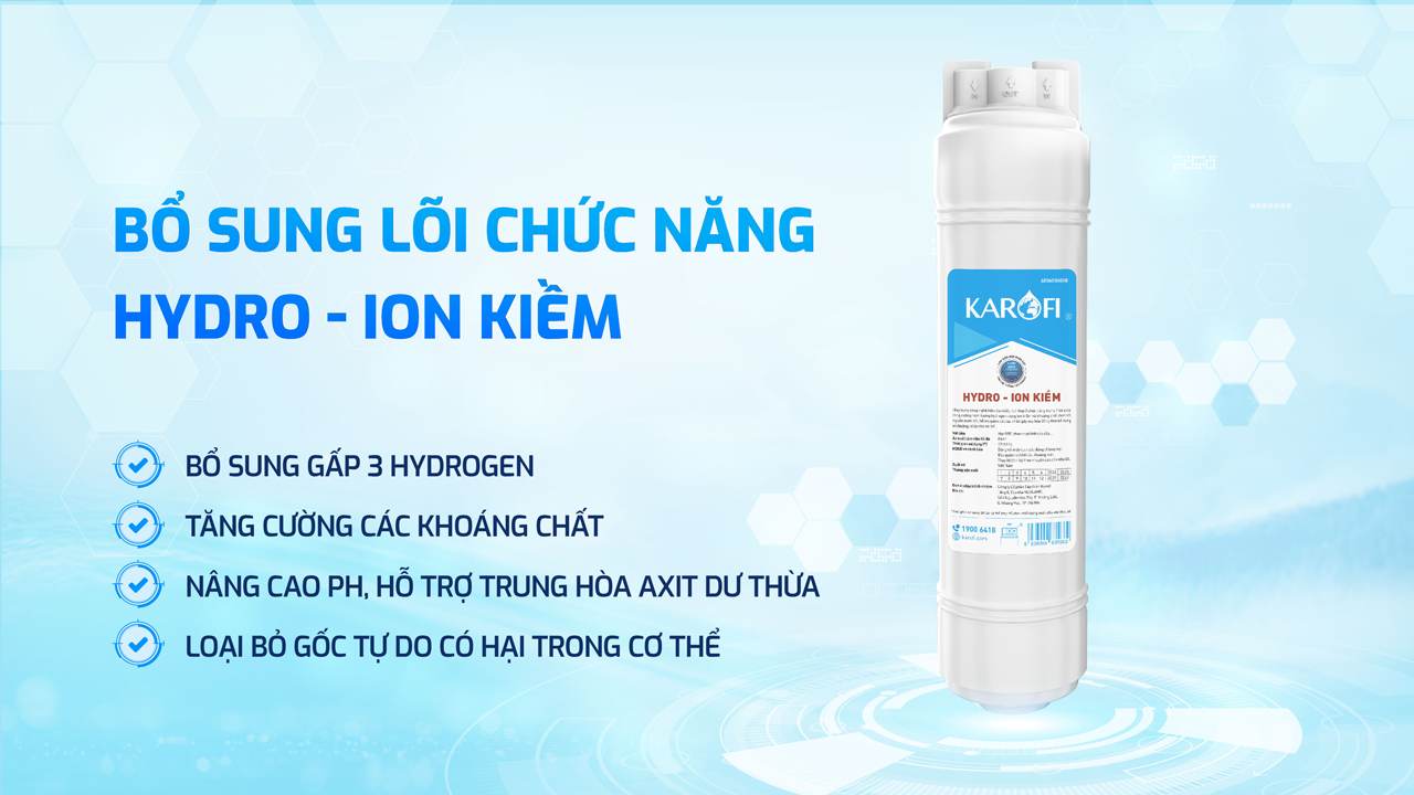 Máy lọc nước nóng nguội Karofi KAD-D66S PRO